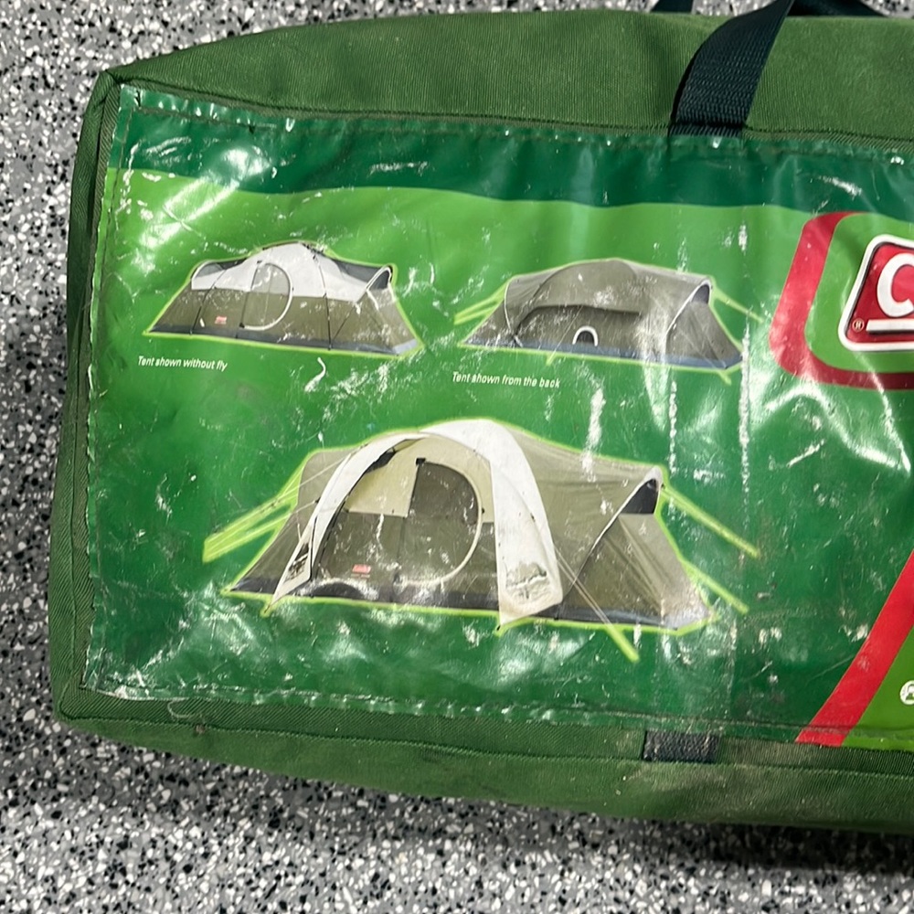 Colman tent . Sleeps 8 . In excellent used condition .